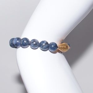 Oscar Stone Stretch Bracelet Blue